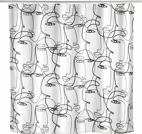 Wenko Faces Duschvorhang 180x200cm Anti-moisture