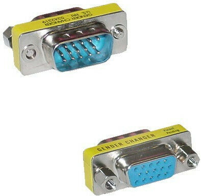Конвертор VGA мъжки към VGA мъжки Сребрист 1бр