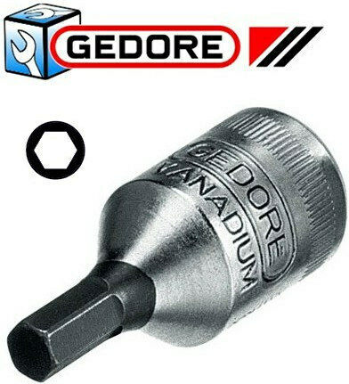 Gedore Καρυδάκι με Μύτη Allen και Καρέ Υποδοχής 1/2'' Μέγεθος H12x60mm