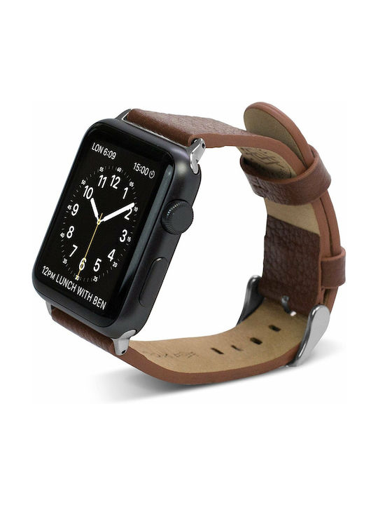 X-Doria Lux Λουράκι Δερμάτινο Καφέ (Apple Watch 38/40/41mm)