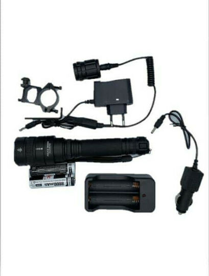 Flashlight LED IP65 with Maximum Brightness 2000lm Zoom Stile Power