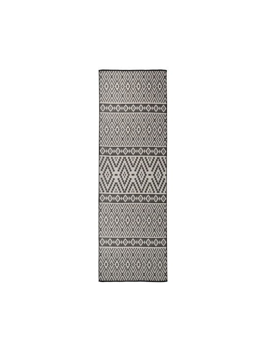 vidaXL Rug Outdoor Rectangular Black