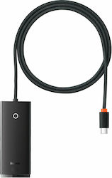 Baseus Lite Series 1m USB Hub 5 Θυρών (USB-C) WKQX030401 Baseus Lite Series 1m USB Hub 5 Θυρών (USB-C) WKQX030401