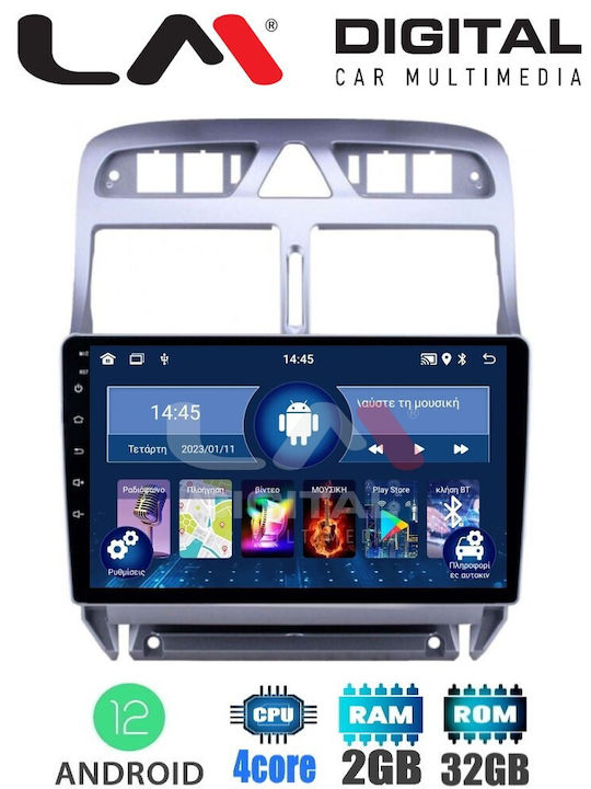 LM Digital Car Audio System for Peugeot 307 2001-2008 (Bluetooth/USB/WiFi/GPS) with Touch Screen 9"