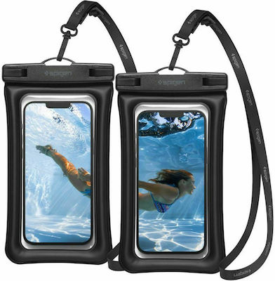 Spigen Universal 2 Pack Waterproof up to 6.8" Black