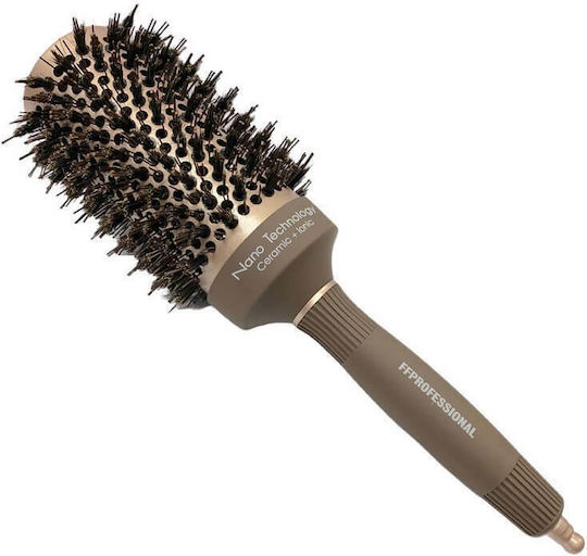 FF Professional Ceramic + Ionic Nano Technology Natural Hair Hair Brush 53mm