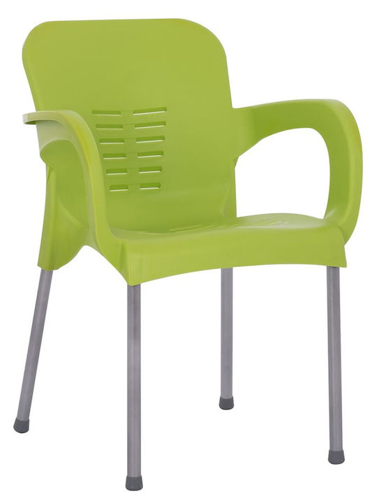 Polypropylene Outdoor Armchair Eco Green 60x50x80cm