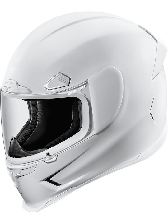 Icon Airframe Pro Gloss White Motorcycle Helmet...
