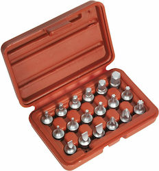 Sealey Bit-Stecknüsse mit Bits Allen, Torx, Gerade, Phillips und Antriebsvierkant 1/4'' Set 18Stück