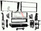 LM Digital Πρόσοψη 2 Din για Toyota Lexus 2001-2005