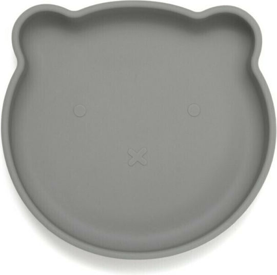 Petit Monkey Baby Food Plate Bear made of Silicone Green