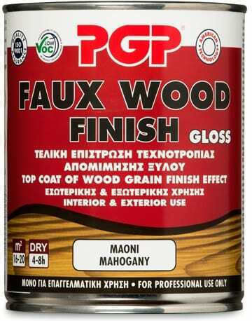 PGP Faux Wood Finish Лак за повърхност Светъл орех Блестящ 750мл