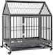 vidaXL Dog Wire Crate Steel 92x62x106cm