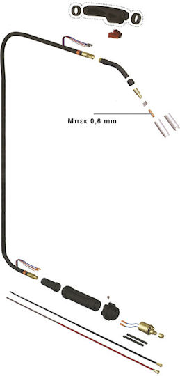 Unimac Torță de sudură MIG 220V 0.6mm 1buc 46010