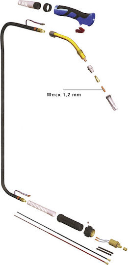 Unimac Φλογοκρύπτης MIG 380V 1.2mm 1τμχ 46017