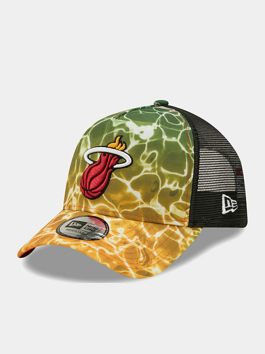 New Era Miami Heat Summer City A-frame Trucker Jockey Multicolour 60240453 New Era Miami Heat Summer City A-frame Trucker Jockey Multicolour 60240453