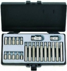 Balchement Lange Bit-Stecknüsse mit Bits Torx und Antriebsvierkant 1/2'', 3/8'' Set 15Stück Balchement Lange Bit-Stecknüsse mit Bits Torx und Antriebsvierkant 1/2'', 3/8'' Set 15Stück