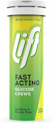 Lift GlucoTabs Fast Acting Glucose Chews 10 Chewable Tablets Zesty Lemon Lime