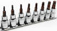 Horusdy Bit-Stecknüsse mit Bits Torx und Antriebsvierkant 3/8'' Set 8Stück