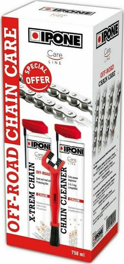 Ipone Off Road Chain Care Σετ Περιποίησης Αλυσίδας Μοτοσυκλέτας 3τμχ
