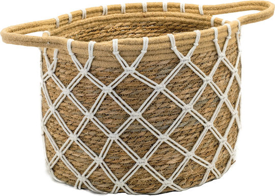 JK Home Decoration Комплект декоративни кошници с дръжки Brown 3бр