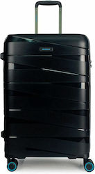 Bg Berlin Ted Μεσαία Βαλίτσα με ύψος 67.5cm σε Μαύρο χρώμα