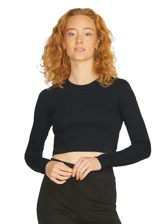 Jack & Jones Γυναικείο Αθλητικό Crop Top Μακρυμ...