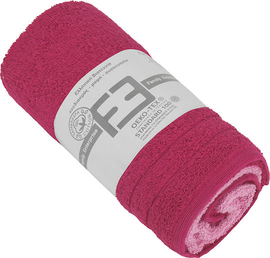 Family Enterprise Facecloth 50x90cm Fuchsia 2pcs Weight 600gr/m²