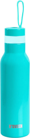 N'Oveen Stainless Steel Thermos Bottle 500ml Sea Green Shiny