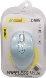 Andowl QM67 Wireless Mouse Blue
