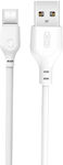 XO NB103 USB 2.0 Cable USB-C male - USB-A male White 1m (XO-NB103TWH-1M)