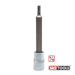 SKS Tools Μακρύ Καρυδάκι με Μύτη Allen και Καρέ Υποδοχής 1/4'' Μέγεθος H3x70mm