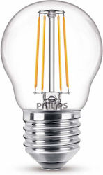 Philips LED крушка 4.3W за фасунга E27 Топло бяло Philips LED крушка 4.3W за фасунга E27 Топло бяло