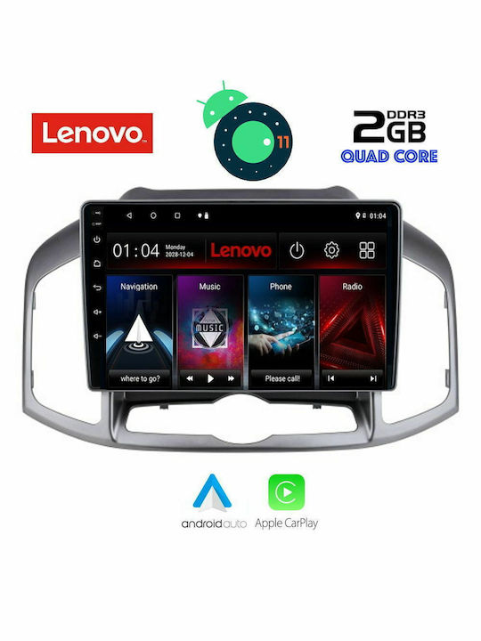 Lenovo Car-Audiosystem für Audi A7 Chevrolet Captiva 2012+ (Bluetooth/USB/AUX/WiFi/GPS/Apple-Carplay) mit Touchscreen 9"
