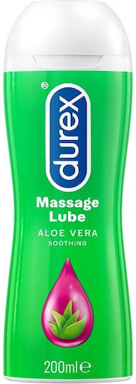 Durex Massage Lube Vaginales Gleitgel auf Wasserbasis für Massagen mit Aloe Vera 200 ml
