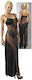 Cottelli Collection Kleid mit Pantoletten Schwarz