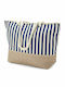 Benzi Fabric Beach Bag Blue