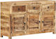 Wooden Buffet with Drawers Φυσικό L110xW30xH65cm