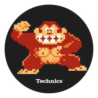 Magma Slipmat από Τσόχα Technics Donkey Kong (Ζεύγος) με Σχέδιο