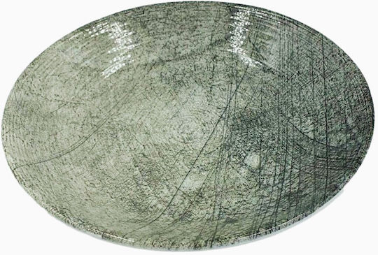 Marva Grey Plate Soup Ceramic Gray with Diameter 21.5cm