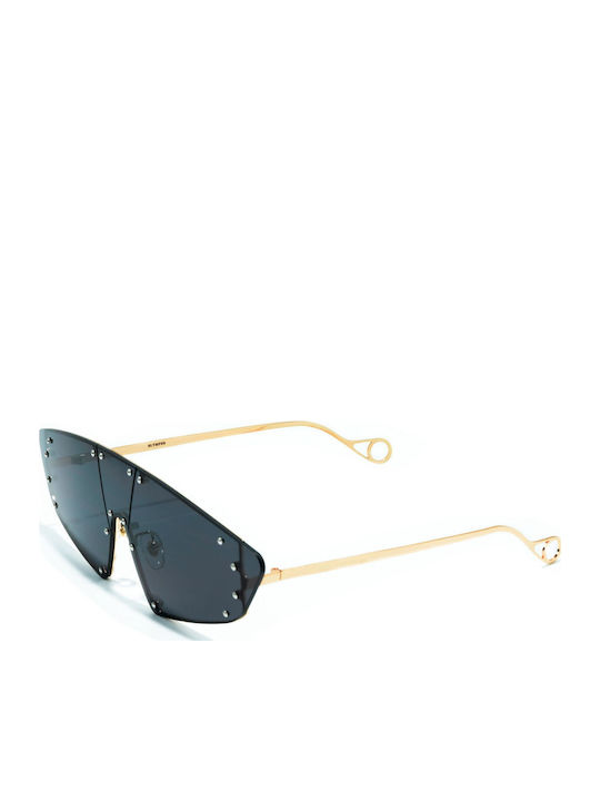 Olympus Sunglasses Charivdi Men's Sunglasses with Black Plastic Frame and Black Lens 01-053