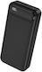 XO PR136 Power Bank 20000mAh με 2 Θύρες USB-A Μαύρο