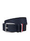 Men's Belt Leather Navy Blue