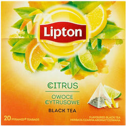 Lipton Μαύρο Τσάι Citrus 20 Φακελάκια