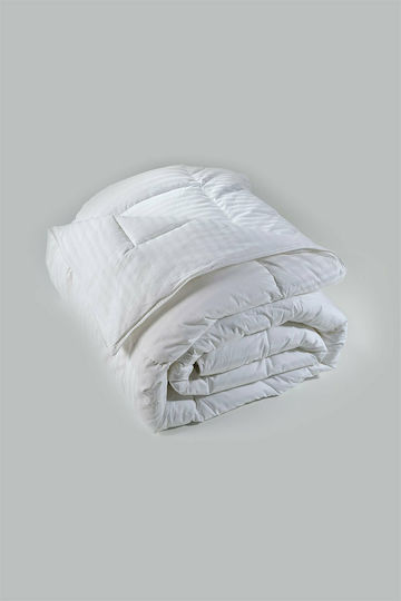 Down Town Home Πάπλωμα Μονό με Γέμιση Microfiber 170x240εκ. Λευκό