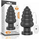 Lovetoy Πρωκτική Σφήνα King Sized με Δόνηση Μαύρη 18cm