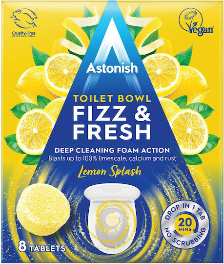 Astonish Tablets Toilet with Scent Lemon 8 tabs A2145