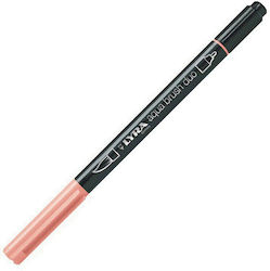 Lyra Aqua Brush Duo Μαρκαδόρος Σχεδίου Ροζ 4mm