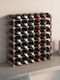 vidaXL Tabletop Wooden Wine Rack for 42 Bottles Brown 61x22.5x61cm