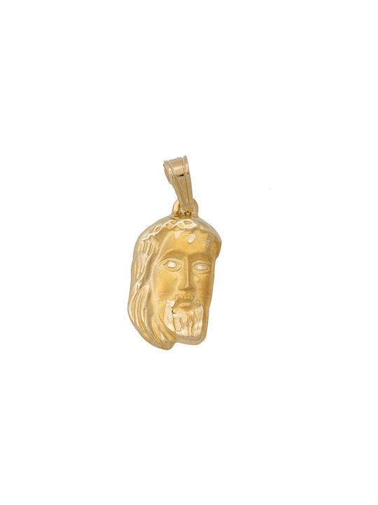 9K Gold Byzantine "Christ's Head" Necklace M2101